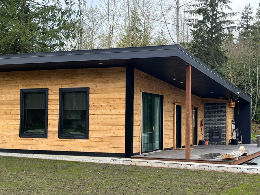 A custom cedar sauna, built from the ground up.
